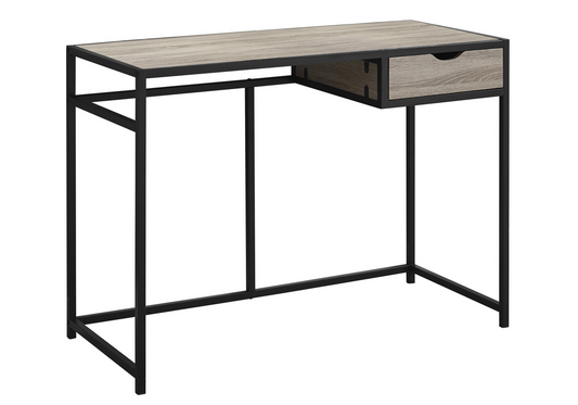 20" Taupe Rectangular Computer Desk