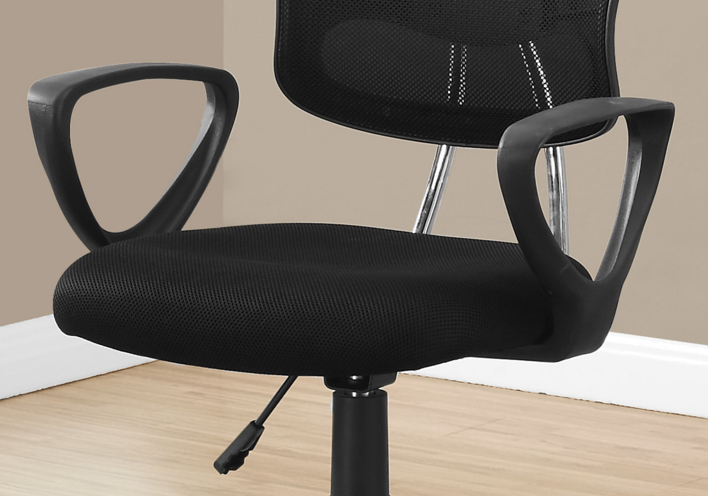 21.5" X 23" X 33" Black Foam Metal Polypropylene Polyester  Office Chair