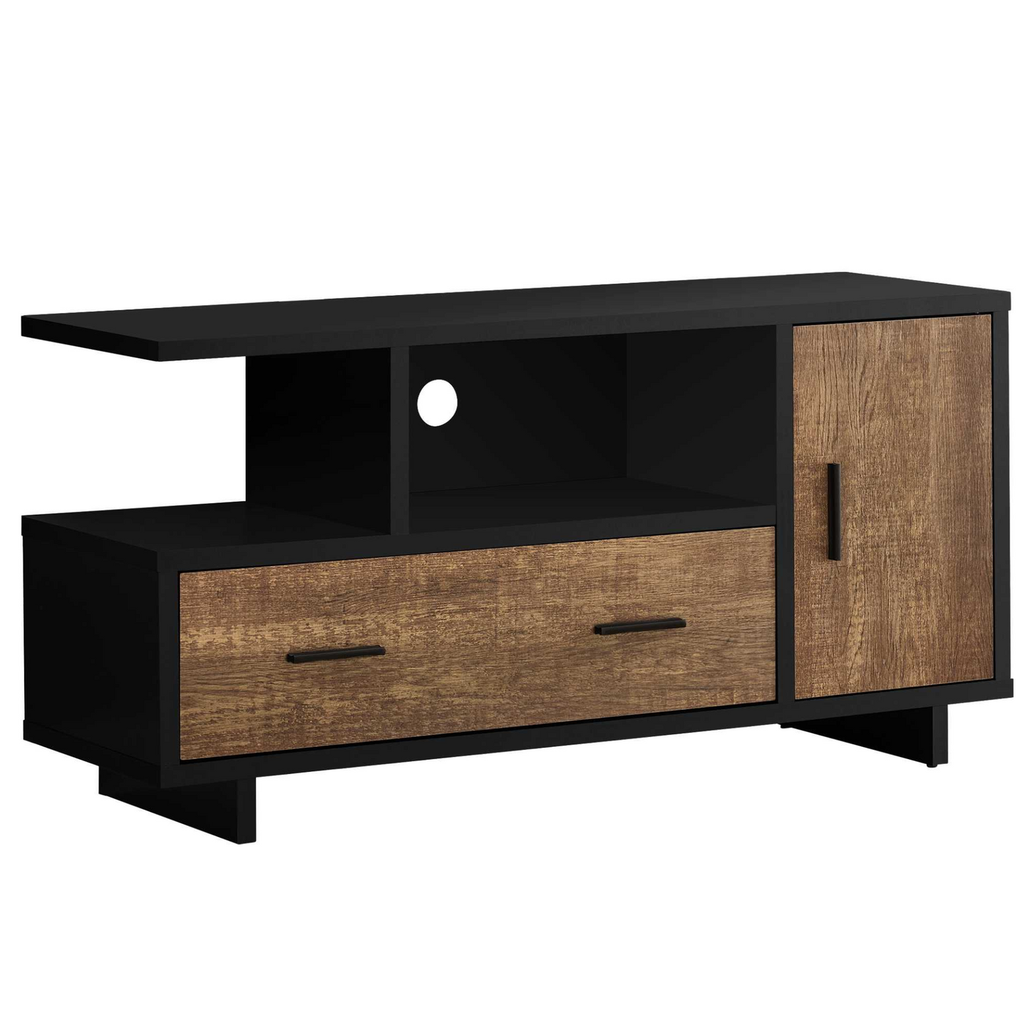 23.75" Particle Board Laminate And Mdf Tv Stand With Storage