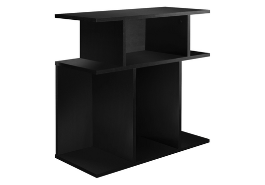 11.75" X 23.75" X 23.75" Black Particle Board Laminate  Accent Table