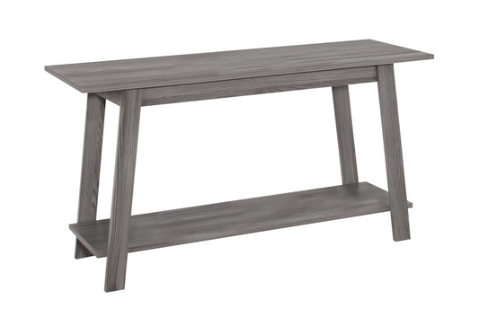 15.75" X 42" X 22.5" Grey Particle Board Laminate Tv Stand