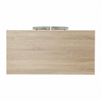 Contemporary Mirrored Circle Double Door Bar Cabinet