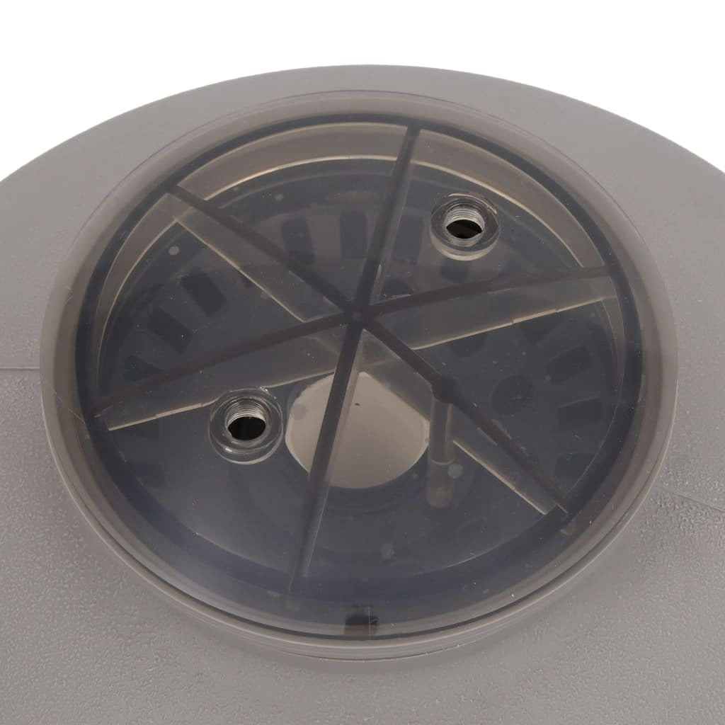 Pool Sand Filter with Side Mount 6-Way Valve Gray
