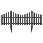 Lawn Edgings 17 pcs Anthracite 32.8'PP