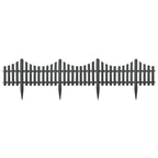 Lawn Edgings 17 pcs Anthracite 32.8'PP
