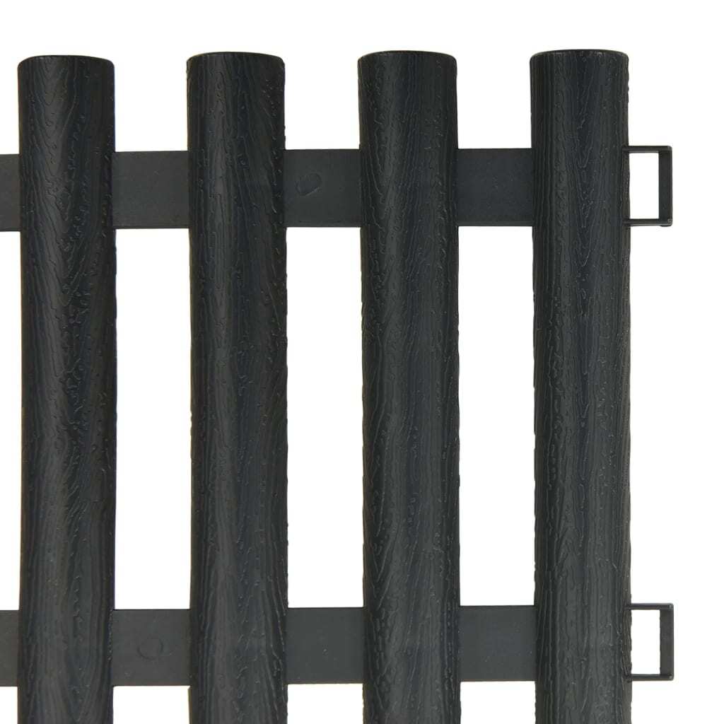 Lawn Edgings 17 pcs Anthracite 32.8'PP