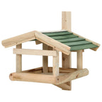 Bird Feeder Solid Wood 13.8"x11.6"x8.3