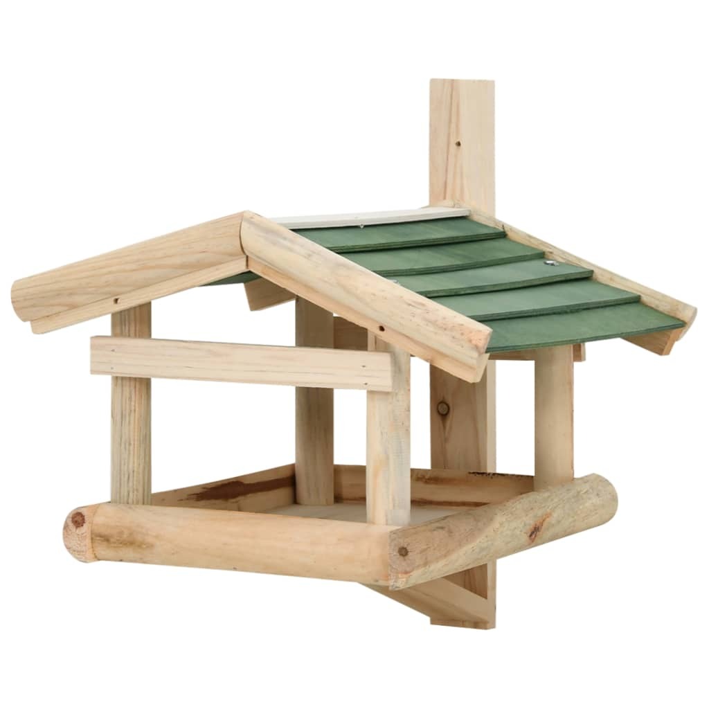 Bird Feeder Solid Wood 13.8"x11.6"x8.3