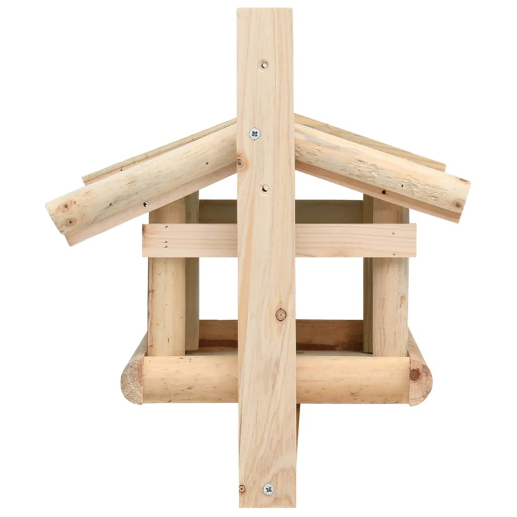 Bird Feeder Solid Wood 13.8"x11.6"x8.3