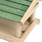 Bird Feeder Solid Wood 13.8"x11.6"x8.3