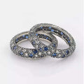 Ring Size: 7 - Starry Night Ring With Sapphire Crystals