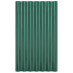 Roof Panels 36 pcs Galvanized Steel Green 23.6"x14.2