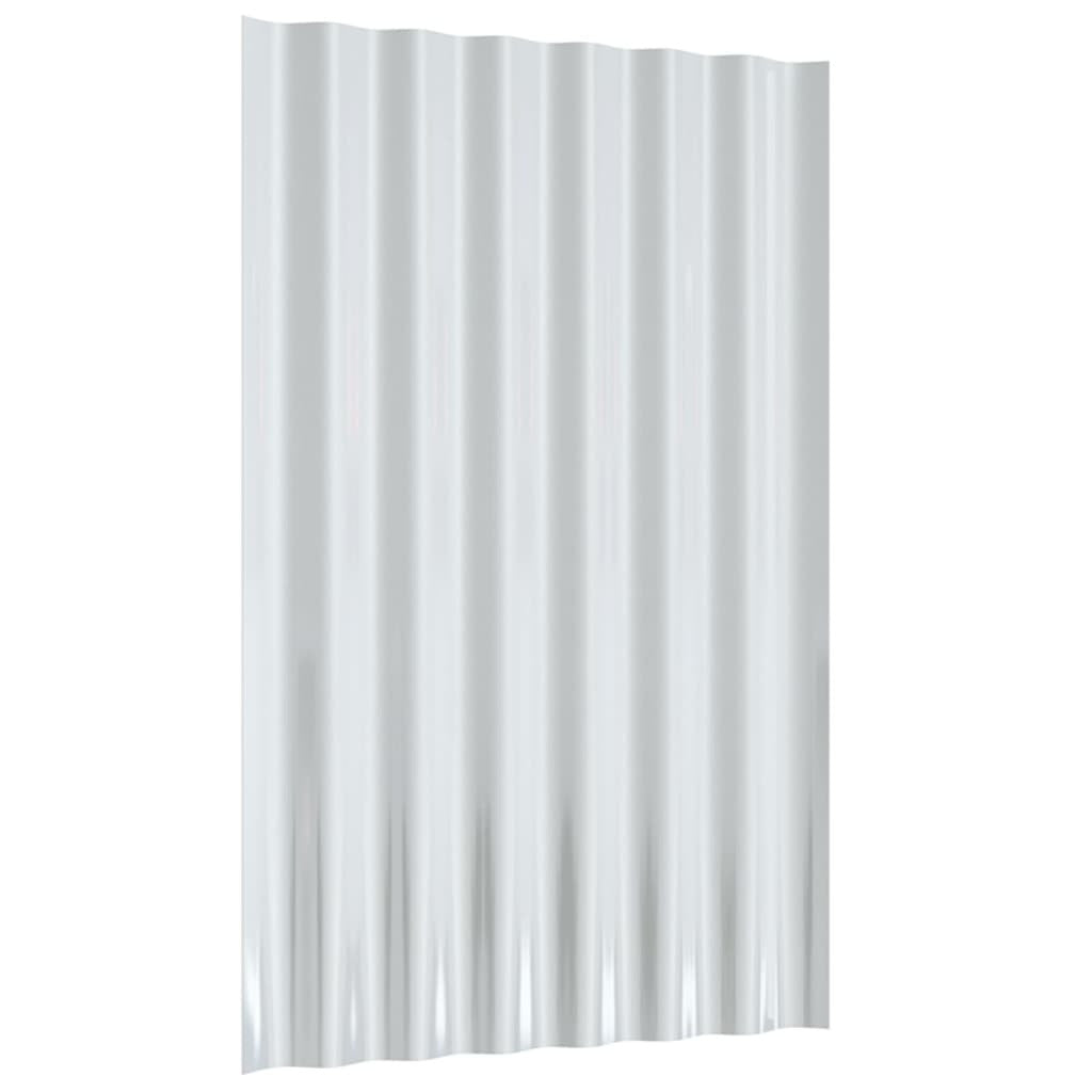 Roof Panels 36 pcs Galvanized Steel Green 23.6"x14.2