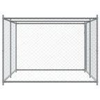Dog Cage with Door Gray 13.1'x6.6'x4.9'Galvanized Steel