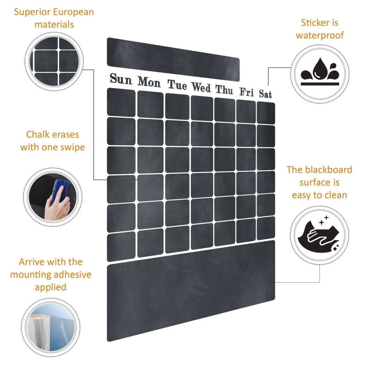 Blackboard Expressions:  Chalkboard Wall Sticker