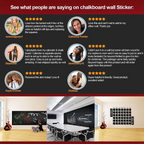 Blackboard Expressions:  Chalkboard Wall Sticker