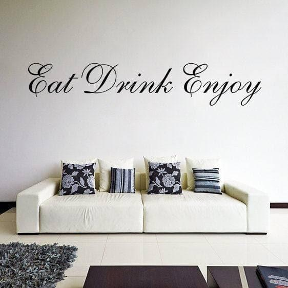 Elegant Inspirational Quote Wall Decal -  Vinyl Kitchen Sticker