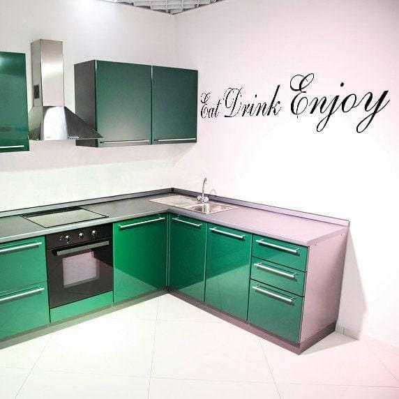 Elegant Inspirational Quote Wall Decal -  Vinyl Kitchen Sticker