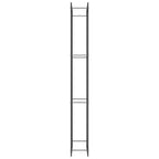Firewood Rack Matt Black 31.5x11.0x87.4" Steel