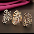 Ring Style: Gold,Ring Size: 9 - Gilda Ring Embellished Fashion Jewelry