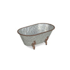 Jumbo Hammered Metal Bathtub Sculpture