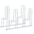 Bicycle Stand for 4 Bikes Floor Freestanding Galvanized Steel