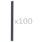 100 pcs Fence Strip Clips PVC Anthracite