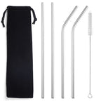 Color: Rose gold 5 piece set - 304 stainless steel straw