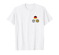 Germany Flag Soccer Beer Pocket T-Shirt - Unique Graphic Men Women