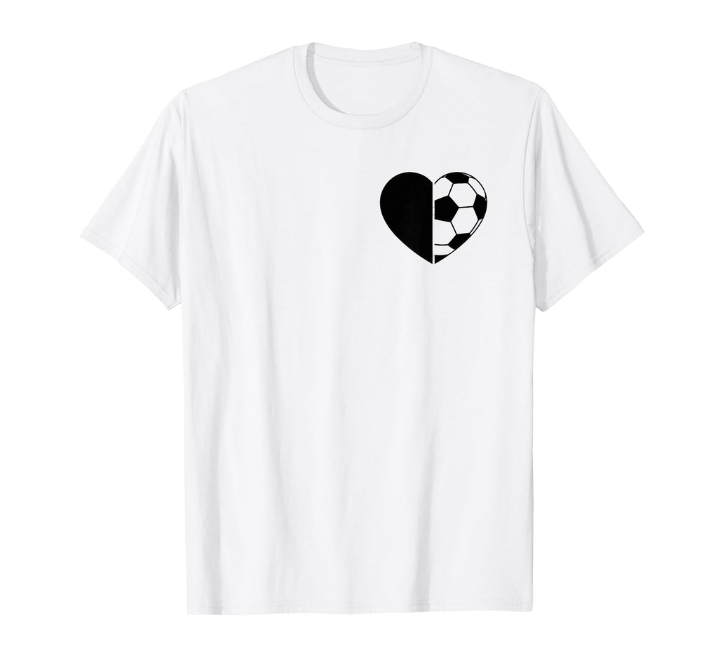 Soccer Love Heart Fans And Players T-Shirt - Graphic Print Men Women