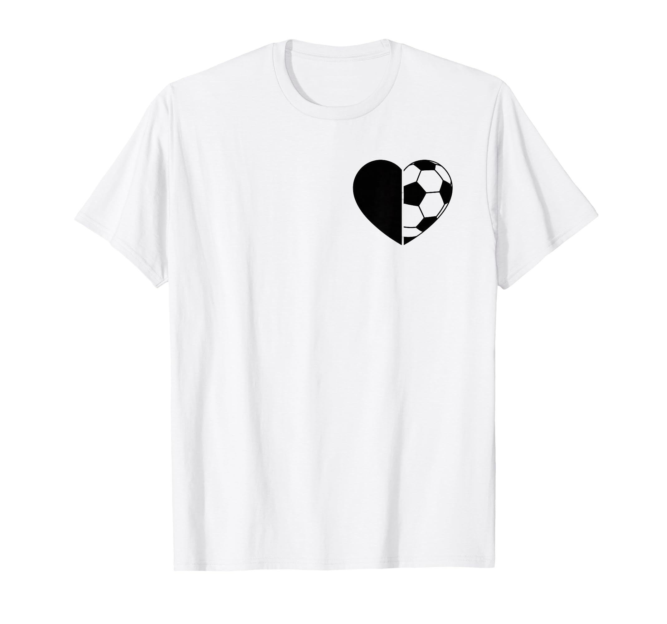 Soccer Love Heart Fans And Players T-Shirt - Graphic Print Men Women
