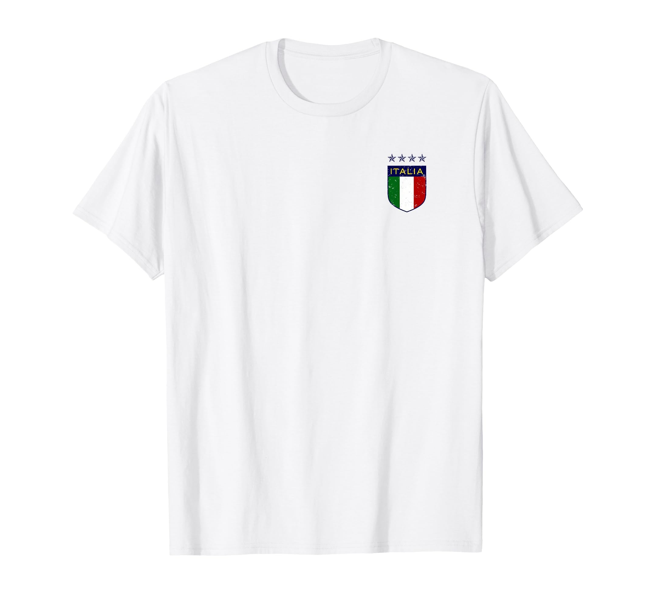 Italia Soccer Double Sided T-Shirt - Unique Graphic Unisex