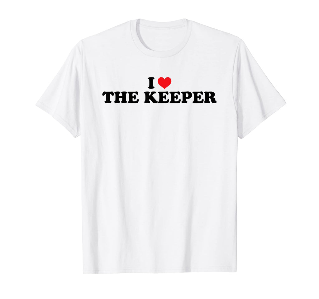 I Love Heart Keeper Goalkeeper Soccer T-Shirt - Unique Graphic for Adults