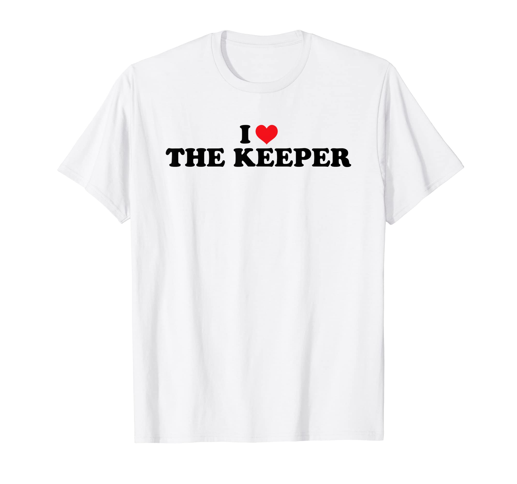 I Love Heart Keeper Goalkeeper Soccer T-Shirt - Unique Graphic for Adults