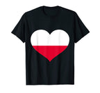 Poland Flag Soccer Jersey Polish T-Shirt - Casual Everyday Wear Men Women