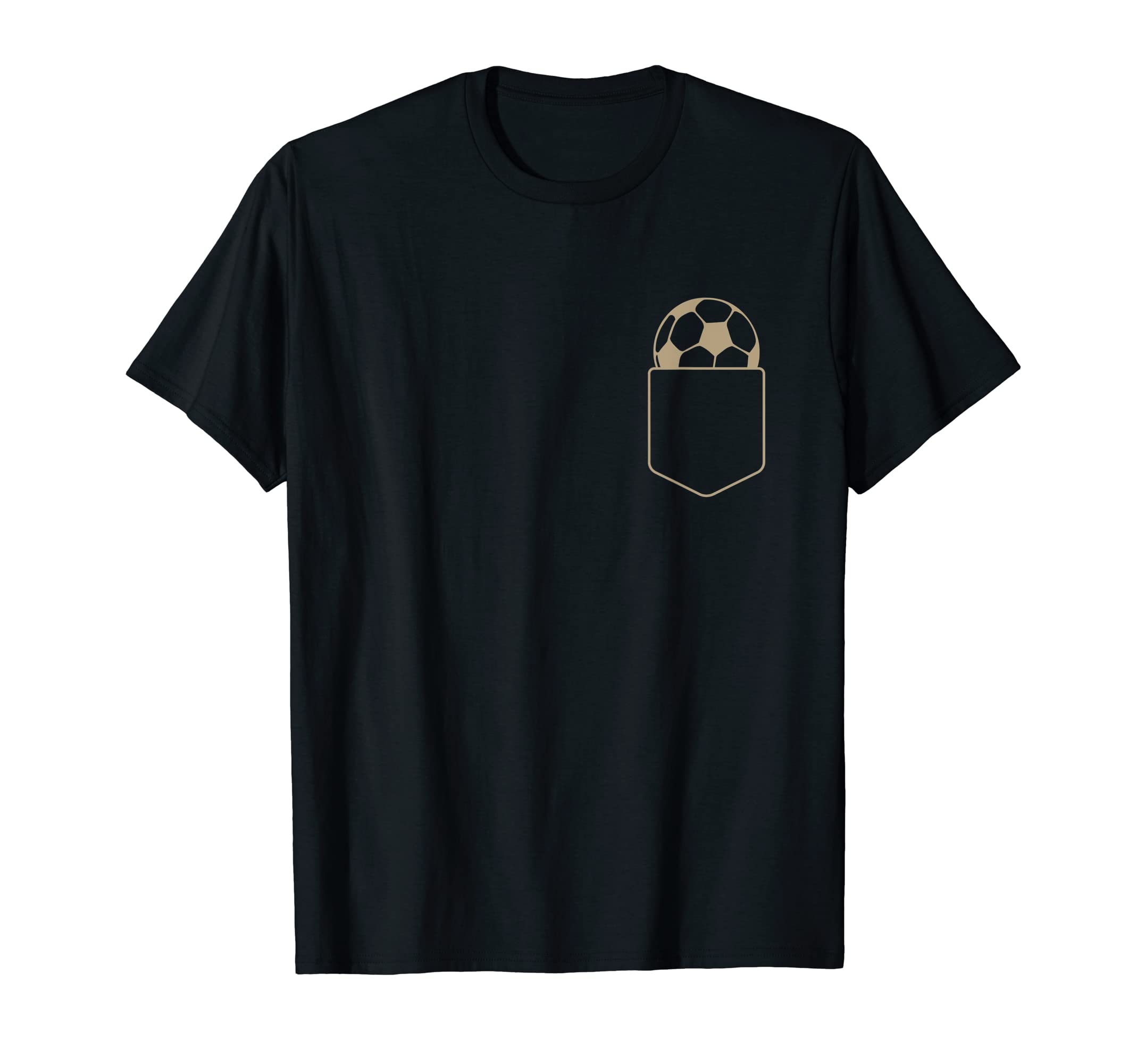 Soccer Ball Pocket Soccer Lover Football T-Shirt - Graphic Print Unisex