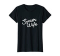 Womens Soccer Wife Script Game Day T-Shirt - Aesthetic Graphic for Adults