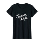 Womens Soccer Wife Script Game Day T-Shirt - Aesthetic Graphic for Adults