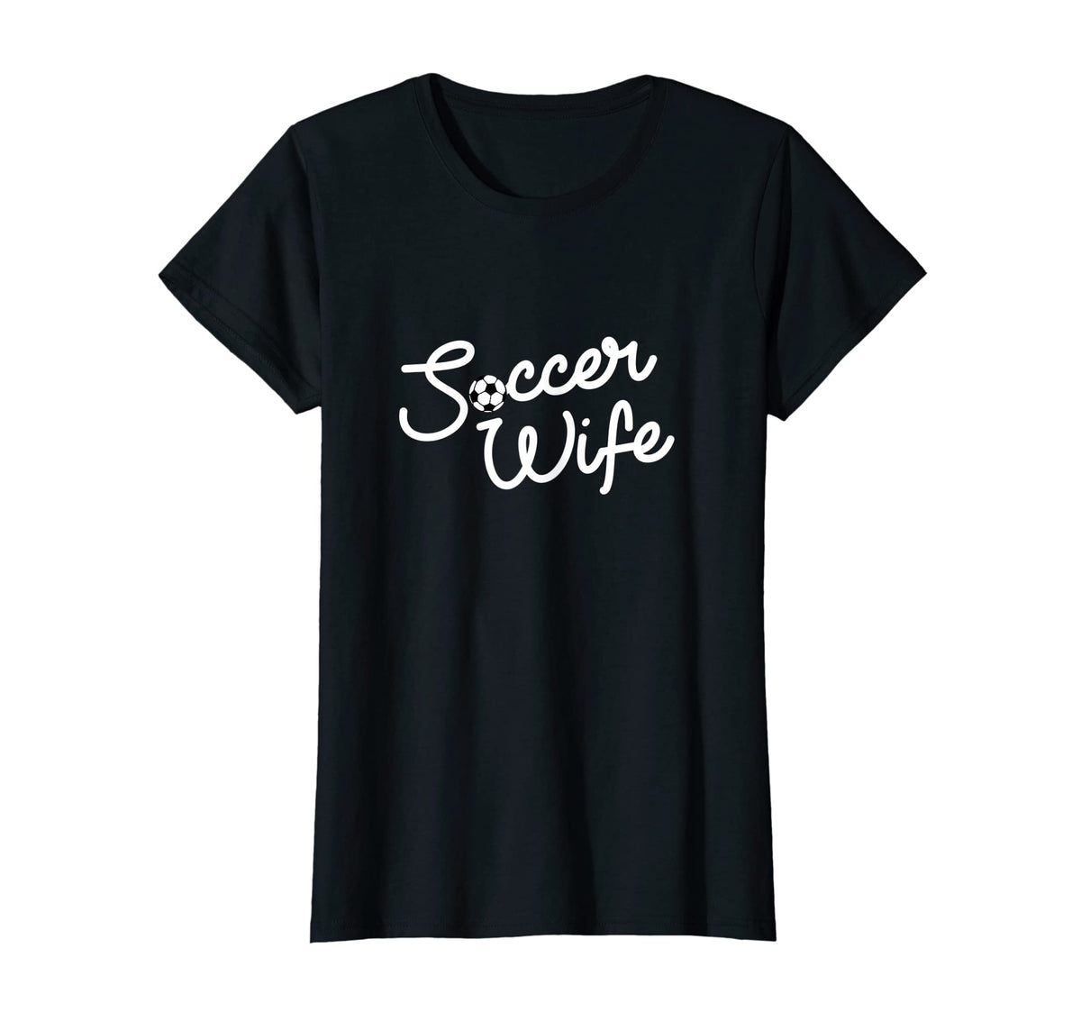 Womens Soccer Wife Script Game Day T-Shirt - Aesthetic Graphic for Adults