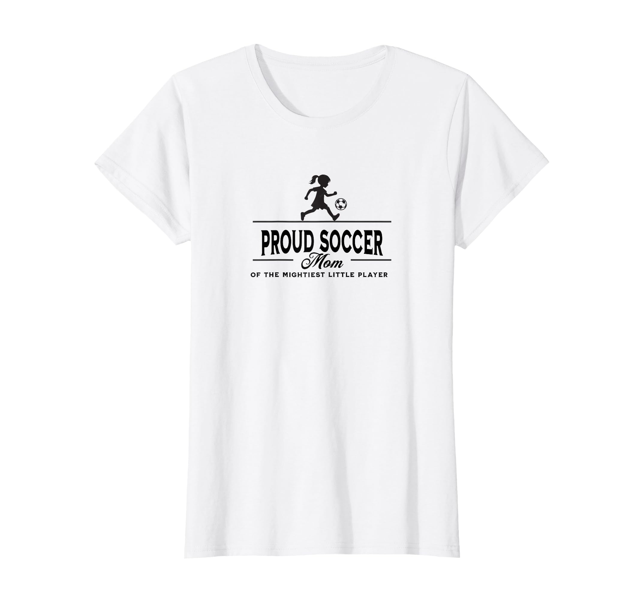 Proud Soccer Mom Daughter Silhouette T-Shirt - Custom Art Print for Adults