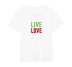 Live Love Soccer Inspiring Sports Fan T-Shirt - Fun Novelty Design Unisex