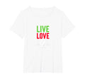 Live Love Soccer Inspiring Sports Fan Gift T-Shirt - Graphic Print Unisex