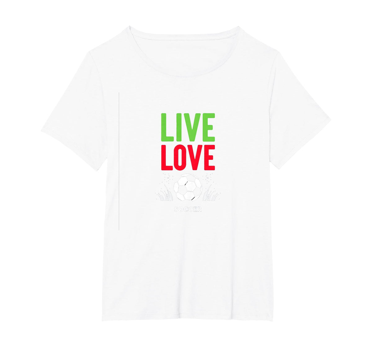 Live Love Soccer Inspiring Sports Fan Gift T-Shirt - Graphic Print Unisex