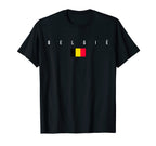 Belgium Flag Pride Belgian Soccer T-Shirt - Fun Novelty Design Men Women