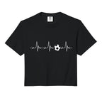 Soccer Ball Heartbeat Comfort Colors Hoodie - Custom Art Print for Adults