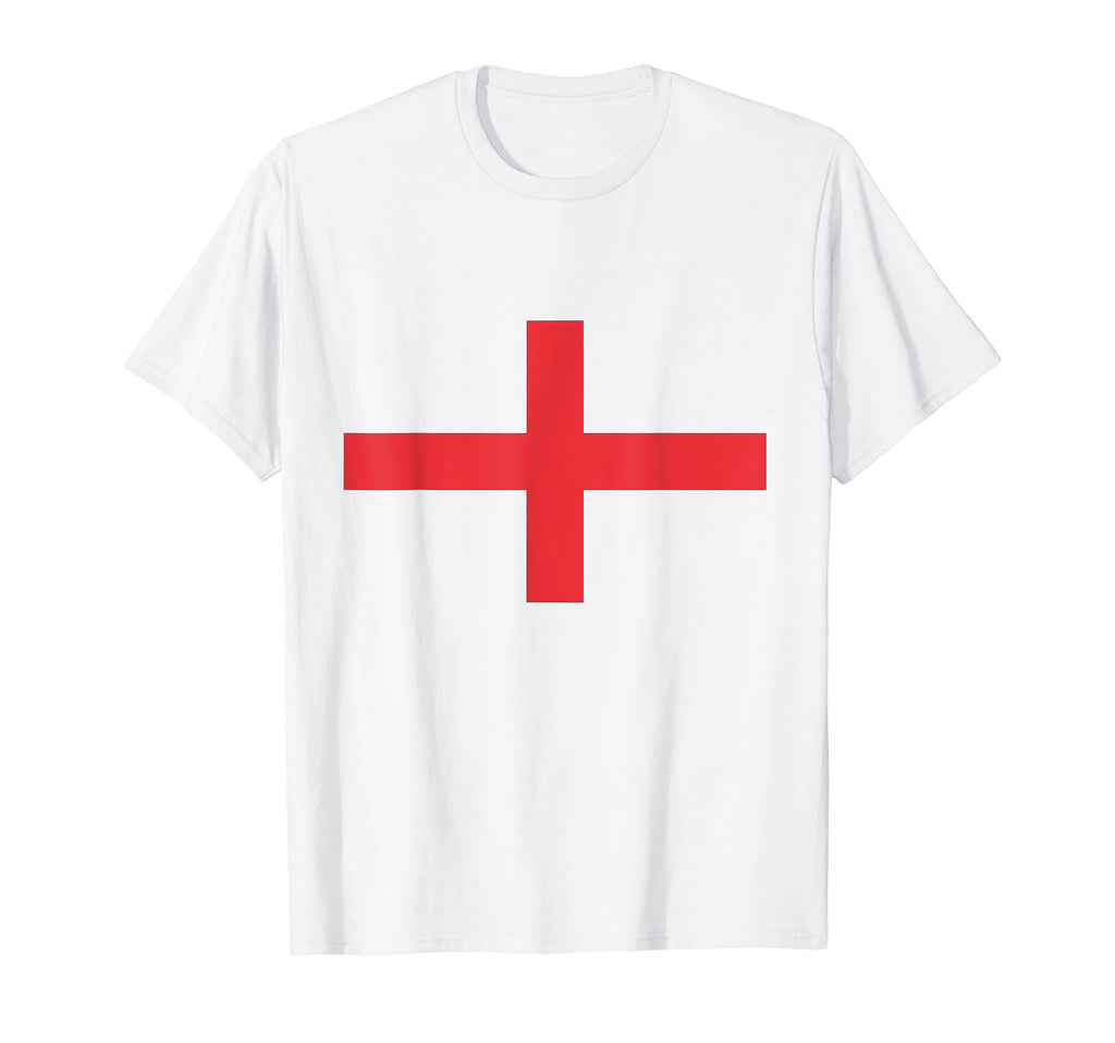 England 2021 Flag Love Soccer T-Shirt - Novelty Apparel for Adults