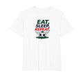 Eat Sleep Soccer Repeat Funny Sports T-Shirt - Casual Everyday Wear Unisex