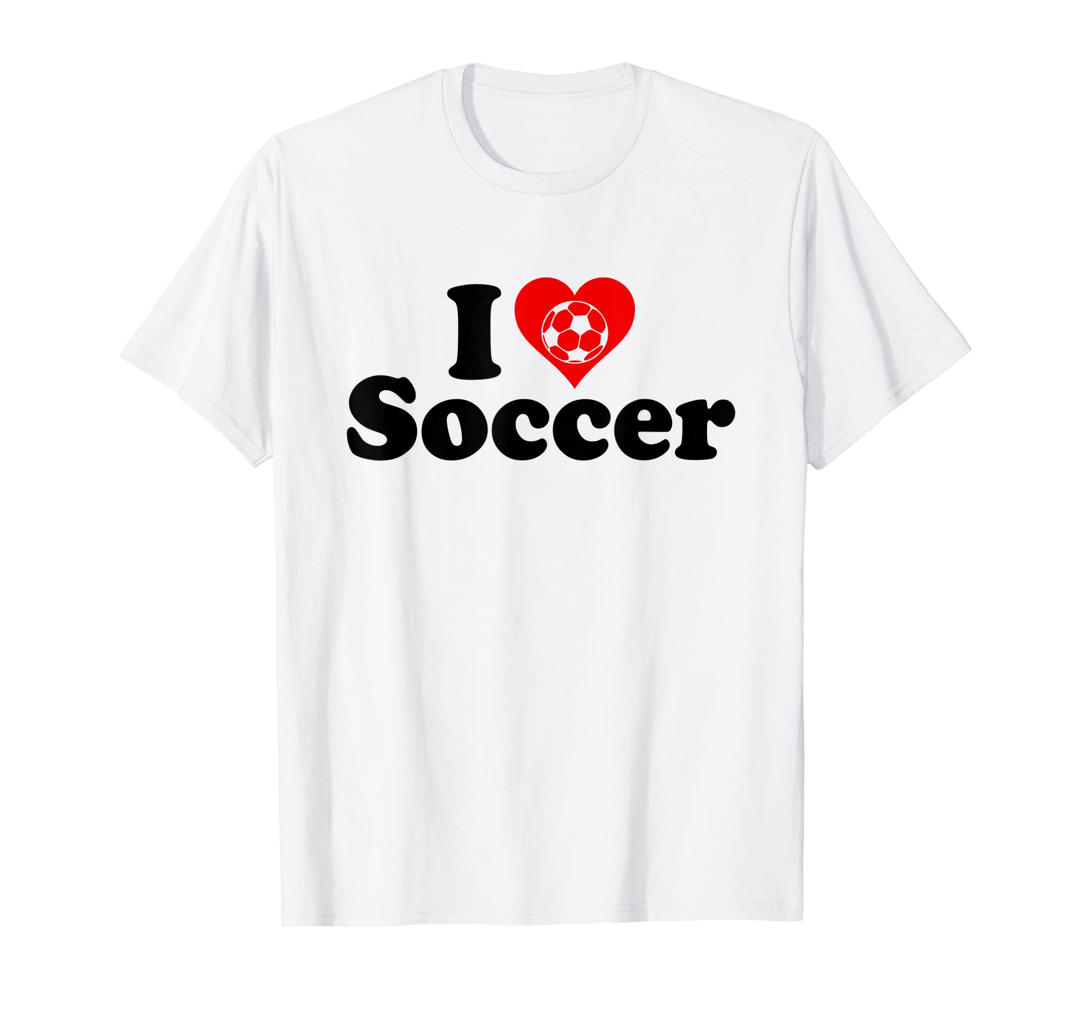 I Love Heart Soccer Football T-Shirt - Unique Graphic Men Women