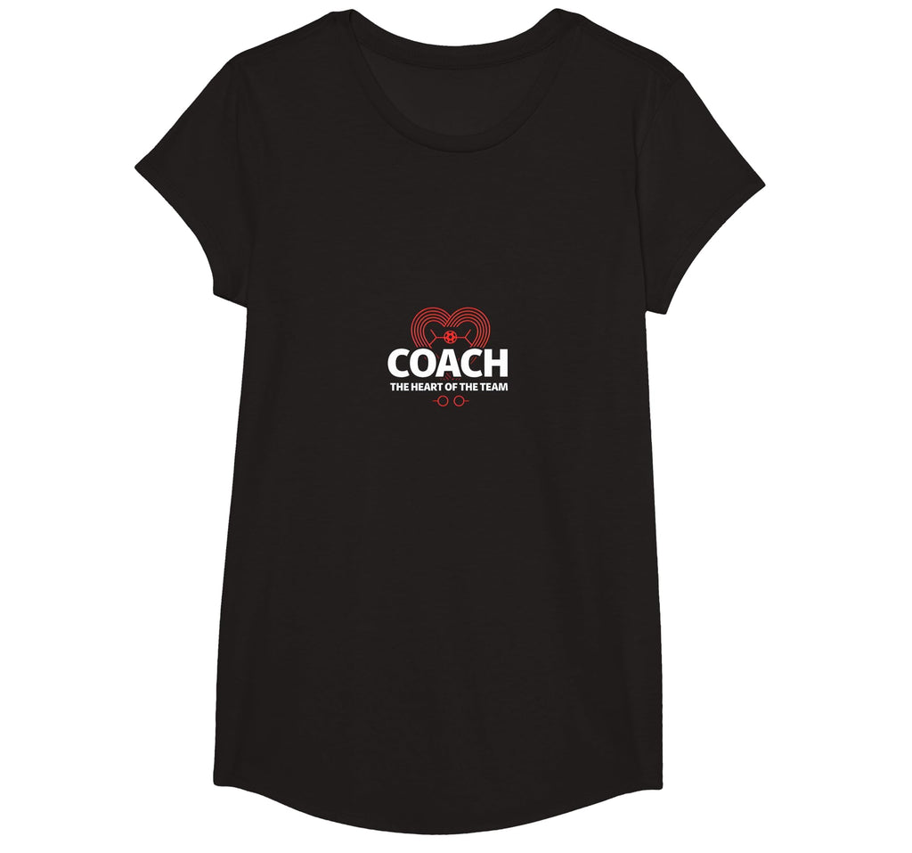 Soccer Coach Heart Team Inspiring T-Shirt - Streetwear Style for Adults