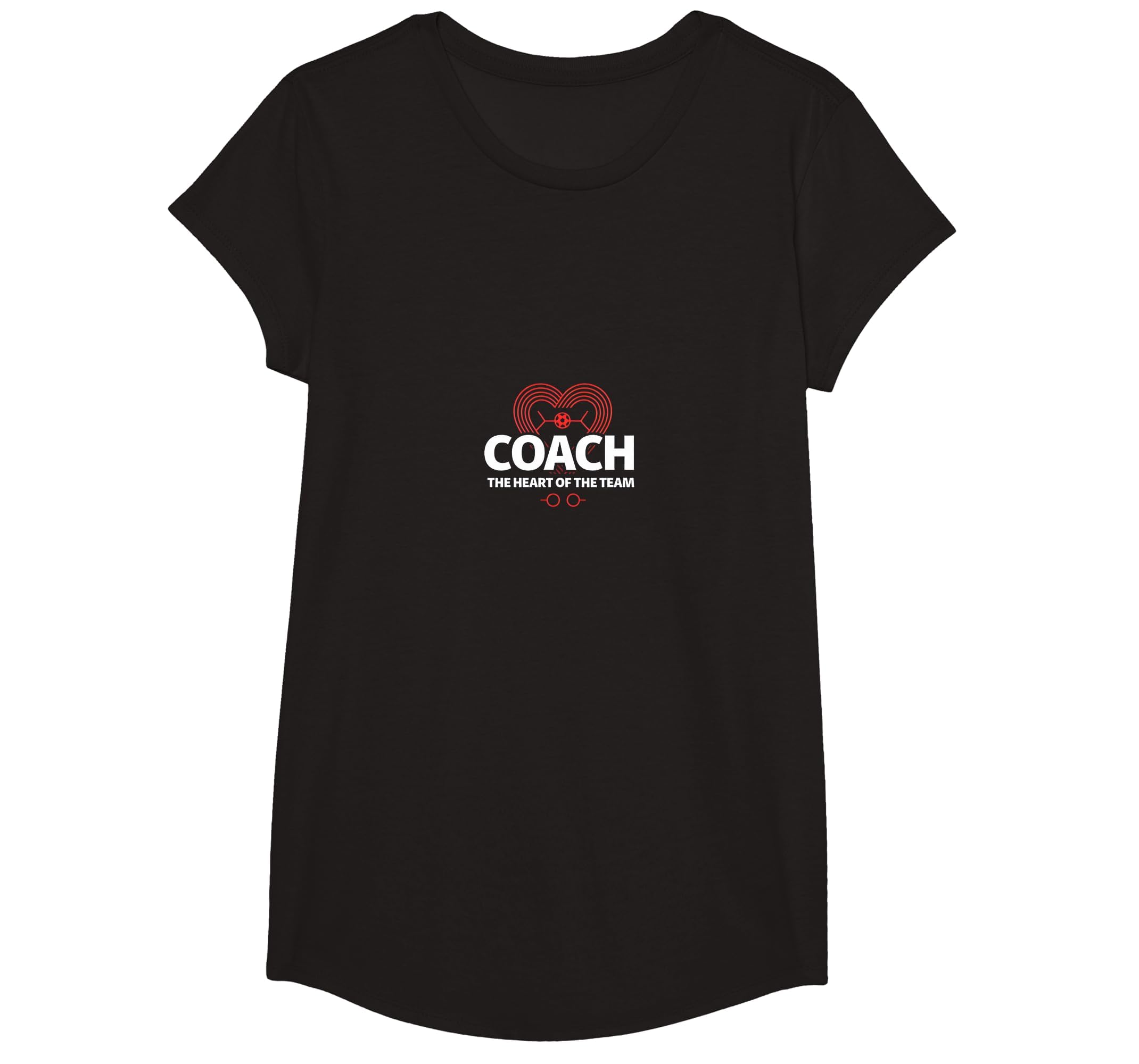 Soccer Coach Heart Team Inspiring T-Shirt - Streetwear Style for Adults